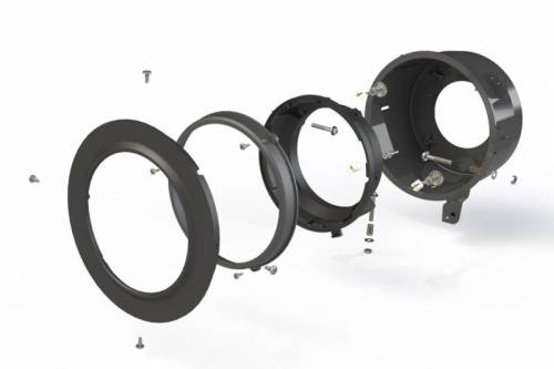 Morimoto - LF630 | Morimoto Round 7 Inch LED Headlights Adapters Brackets For Jeep Wrangler JL / Gladiator JT | Pair