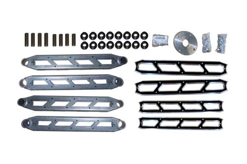 McGaughys Suspension Parts - 51211 | McGaughys Rear Boxed 4-Link w/Black Billet Face Plates 2014-2024 Dodge Ram 2500