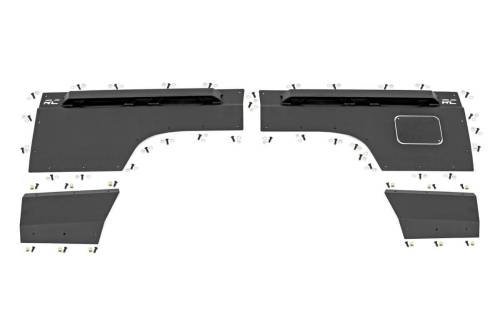 Rough Country - 10579 | Rough Country Full Body Armor For Jeep Cherokee XJ 2WD/4WD | Rear