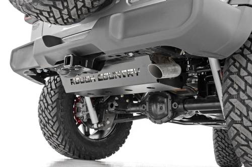 Rough Country - 10599 | Rough Country Skid Plate Muffler For Jeep Wrangler JL / Wrangler Unlimited JL 4WD
