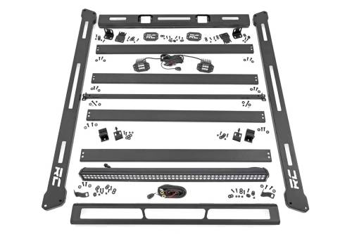 Rough Country - 10622 | Rough Country Roof Rack For Jeep Wrangler JL / Wrangler Unlimited JL 4WD | With LED Lights