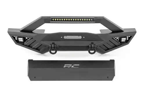 Rough Country - 10645A | Rough Country Front Winch Bumper Front Winch Bumper Jeep Gladiator JT, Wrangler JK & JL, Wrangler Unlimited JK & JL 4WD