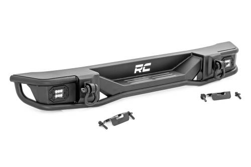 Rough Country - 10649 | Rear Tubular Bumper | Jeep Wrangler JK (2007-2018)