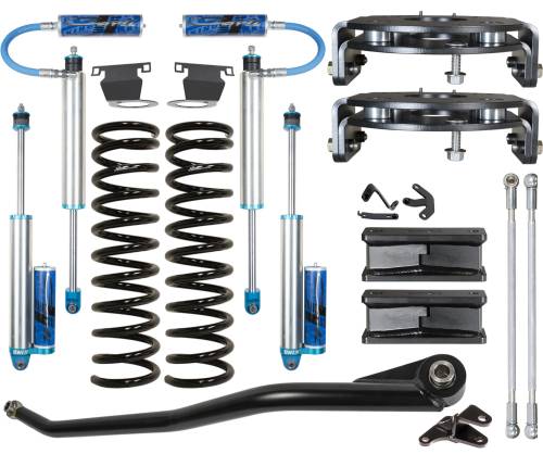 Carli Suspension - CS-DPT25-LVL-1419-D-AR | Carli Suspension Carli Tuned King 2.5" Remote Reservoir Shocks 2.5" Lift Pintop System For Dodge Ram 2500 4WD | Diesel, Air Ride Only