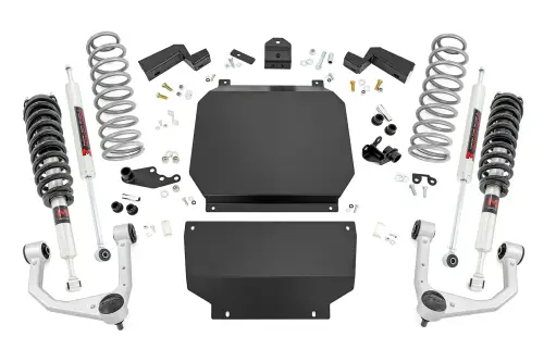 Rough Country - 70340 | Rough Country 3.5 Inch Lift Kit Toyota Tundra 4WD | M1 Struts With M1 Rear Shocks