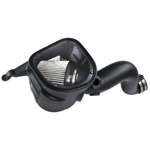 S&B Filters - 75-5093D | S&B Filters Cold Air Intake (2007-2009 Ram 2500, 3500 6.7L Cummins) Dry Extendable White