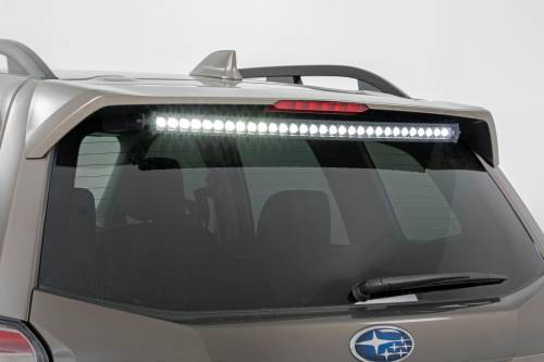 Rough Country - 70879 | Rough Country Rear Mount Single Row Chrome Series 30 Inch LED Kit (2014-2018 Forester)