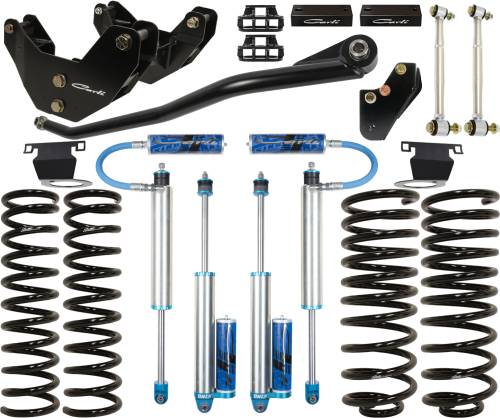 Carli Suspension - CS-DPT25-1419-D-R2 | Carli Suspension Carli Tuned King 2.5" Remote Reservoir Shocks 3.25" Lift Pintop System For Dodge Ram 2500 4WD | Diesel, R2 Coils