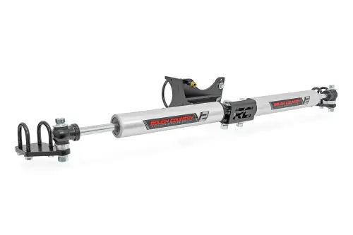 Rough Country - 8749270 | Rough Country V2 Steering Stabilizer, Dual, 2-8 Inch Lift For Ford F-250/F-350 Super Duty