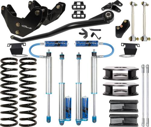 Carli Suspension - CS-DPT25-1419-D-AR | Carli Suspension Carli Tuned King 2.5" Remote Reservoir Shocks 3.25" Lift Pintop System For Dodge Ram 2500 4WD | Diesel, Air Ride Only