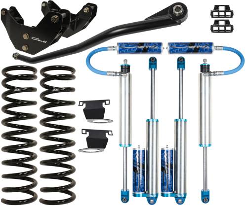 Carli Suspension - CS-DPT25-1319-D-ALAS | Carli Suspension Carli Tuned King 2.5" Shocks 3.25" Lift Pintop System For Dodge Ram 3500 4WD | Diesel, Auto-Leveling Air Suspension