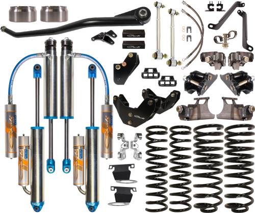 Carli Suspension - CS-DD30-19-H | Carli Suspension Carli Tuned King 3.0" Remote Reservoir Shocks 3.0" Lift Dominator System For Dodge Ram 2500 4WD Hemi | R1 Coils