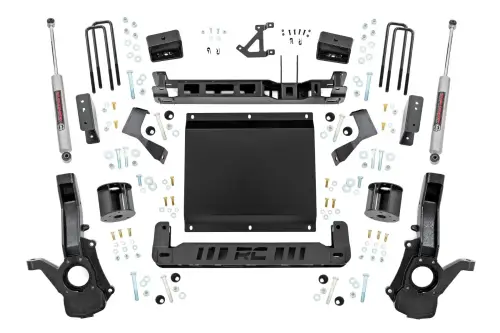 Rough Country - 13230 | Rough Country 4 Inch Lift Kit For Chevrolet Colorado / GMC Canyon 4WD | Strut Spacers With N3 Rear Shocks