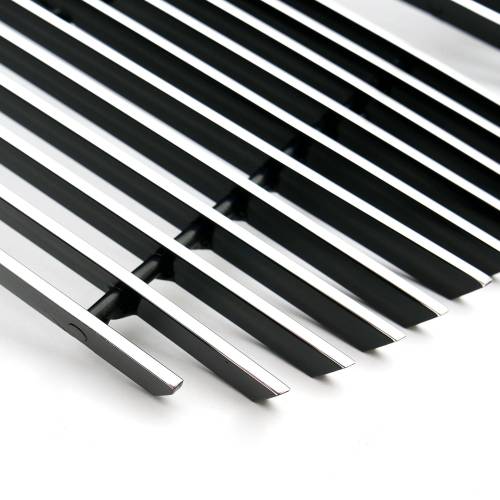 T-Rex Billet - 21110 | T-Rex Billet Series Grille | Horizontal | Aluminum | Polished | 2 Pc | Overlay