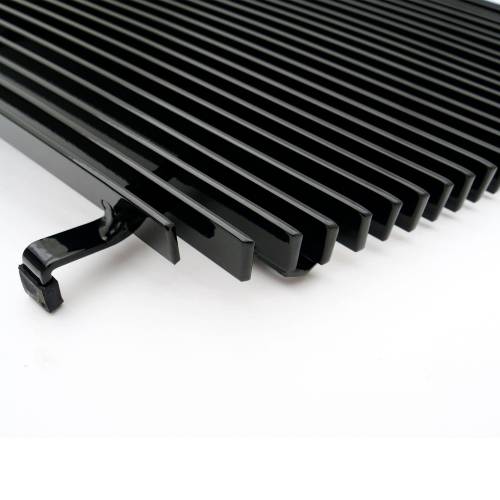 T-Rex Billet - 21556B | T-Rex Billet Series Grille | Horizontal | Aluminum | Black | 1 Pc | Insert | Full Opening | Replaces Factory Center Grille