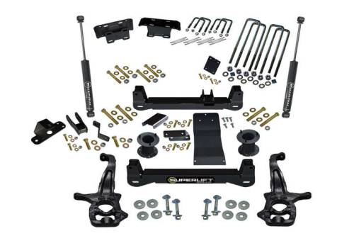 SuperLift - K182 | Superlift 6 Inch Suspension Lift Kit With Shadow Shocks (2019-2024 Silverado, Sierra 1500 4WD | Excludes AT4, Trailboss)
