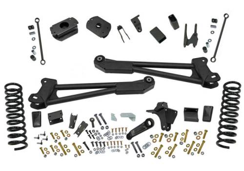 SuperLift - K195 | Superlift 3.5 inch Radius Arm Suspension Lift Kit with Shock Extension (2019-2024 Ram 2500 4WD | Diesel)