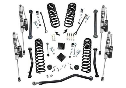 SuperLift - K196FX | Superlift 4 inch Dual Rate Coil Spring Suspension Lift Kit with Fox 2.0 Resi Shocks (2020-2025 Gladiator JT 4WD)