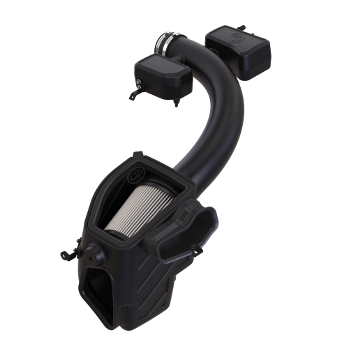 S&B Filters - 75-5187D | S&B Filters Cold Air Intake (2020-2022 F250, F350 Super Duty 6.2L Gas) Dry Extendable White