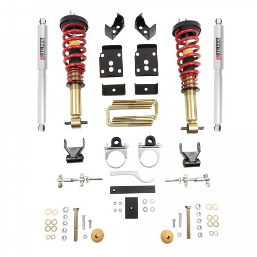 Belltech - 1000SPC | Belltech 1 to 3 Inch Front / 5.5 Inch Rear Complete Lowering Kit with Height Adjustable Coilovers (2015-2020 F150 2WD/4WD)