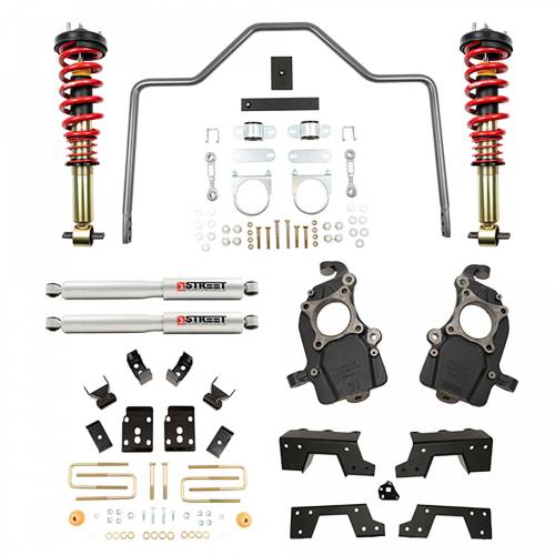 Belltech - 1008SPC | 1 to 5 Inch Front / 6 Inch Rear Complete Lowering Kit with Height Adjustable Coilovers (2015-2020 F150 2WD)