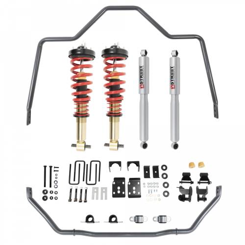 Belltech - 1050HK | Belltech 1 to 3.5 Inch Front / 4.5 Inch Rear Complete Lowering Kit with Height Adjustable Coilovers & Sway Bars (2021-2026 F150 2WD)