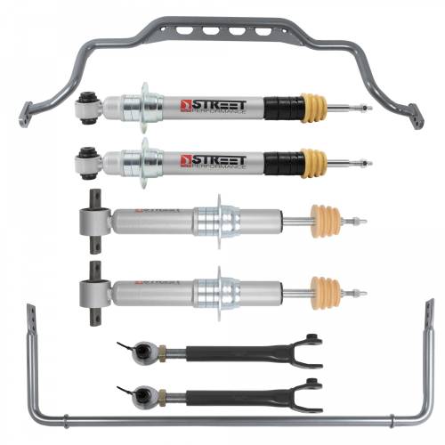 Belltech - 1106SPS | Belltech 0.5 to 2.5 Inch Front / 1 to 3.5 Inch Rear Complete Lowering Kit with Street Performance Struts & Sway Bars (2021-2026 Tahoe, 2021-2024 Yukon 2WD/4WD)
