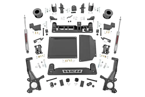 Rough Country - 71230 | Rough Country 6 Inch Lift Kit w/ Strut Spacers / Rear N3 Shocks Toyota Tundra with Auto Adjusting Headlights 2WD/4WD (2022-2025)