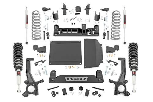 Rough Country - 71240 | Rough Country 6 Inch Lift Kit w/ M1 Struts / Rear M1 Shocks Toyota Tundra 2WD/4WD Without Auto Adjusting Headlights (2022-2025)