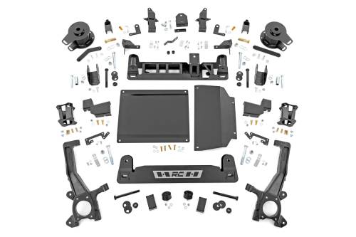 Rough Country - 71800 | Rough Country 6 Inch Lift Kit with Struts Spacers / Shock Relocation Brackets OE Air Ride | Toyota Tundra 2WD/4WD (2022-2025)