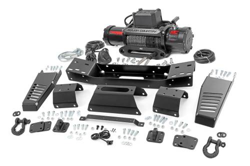 Rough Country - 72004 | Rough Country Hidden Winch Mount For Toyota Tundra 2WD/4WD | With PRO12000S Winch