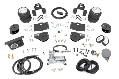 Rough Country - 100354C | Rough Country Air Spring Kit For Ram 1500 4WD | For Models With 4 Inch Of Suspension List, With Onboard Air Compressor