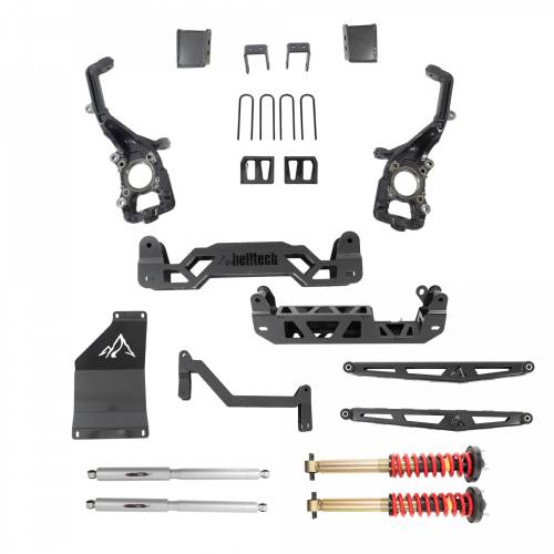 Belltech - 152510TPC | Belltech 5-7 Inch Complete Lift Kit with Trail Performance Coilovers & Shocks (2021-2026 F150 4WD)