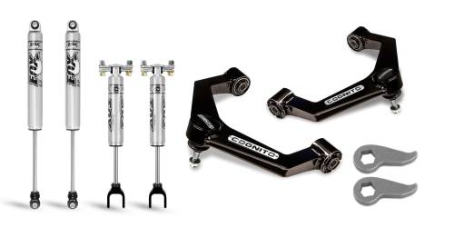 Cognito Motorsports - 110-P0779 | Cognito 3 Inch Performance Ball Joint Leveling Kit With Fox PS 2.0 IFP Shocks (Silverado, Sierra 2500 HD, 3500 HD 2WD/4WD)