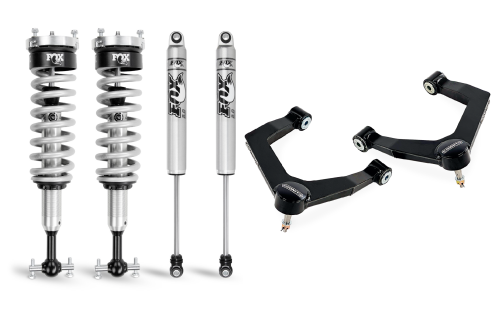 Cognito Motorsports - 210-P0885 | Cognito 1 Inch Performance Leveling Kit With Fox PS Coilover 2.0 IFP Shocks (Silverado 1500 Trail Boss & ZR2, Sierra 1500 AT4 AT4X 4WD)