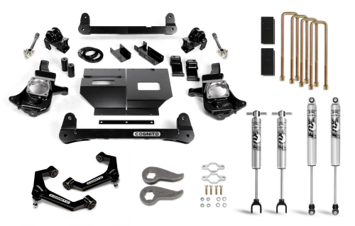 Cognito Motorsports - 110-P0968 | Cognito 6 Inch Standard Lift Kit with Fox PS 2.0 IFP Shocks (2011-2019 Silverado, Sierra 2500 HD, 3500 HD 2WD/4WD)