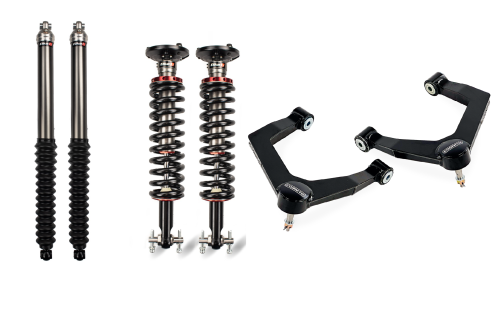Cognito Motorsports - 210-P1140 | Cognito 1 Inch Performance Leveling Kit With Elka 2.0 IFP Shocks (Silverado 1500 Trail Boss & ZR2, Sierra 1500 AT4 & AT4X 4WD)