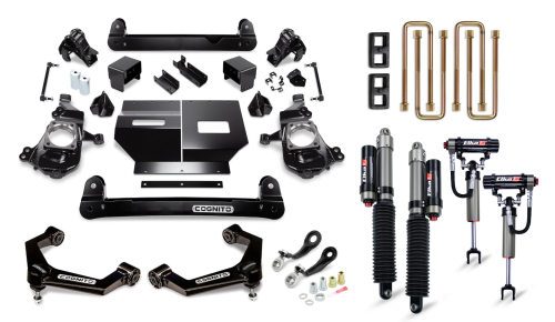 Cognito Motorsports - 210-P1151 | Cognito 4 Inch Elite Lift Kit with Elka 2.5 Reservoir Shocks (Silverado, Sierra 2500 HD, 3500 HD 2WD/4WD)