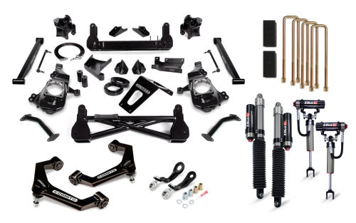 Cognito Motorsports - 210-P1183 | Cognito 7 Inch Premier Lift Kit with Elka 2.5 Reservoir Shocks (Silverado, Sierra 2500 HD, 3500 HD 2WD/4WD)