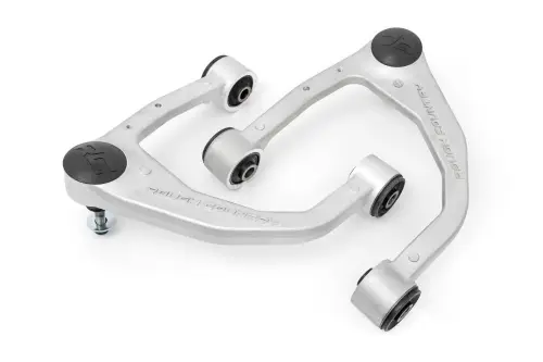 Rough Country - 76801 | Rough Country Forged Upper Control Arms, OE Upgrade For Toyota Tundra 2WD/4WD | Aluminum Finish