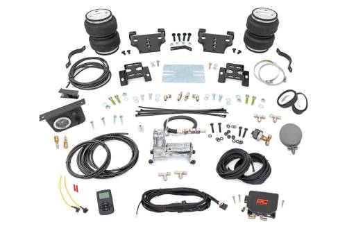 Rough Country - 10006WC | Rough Country Air Spring Kit w/compressor | Wireless Controller | 0-6" Lift | Chevrolet/GMC 2500HD (01-10)