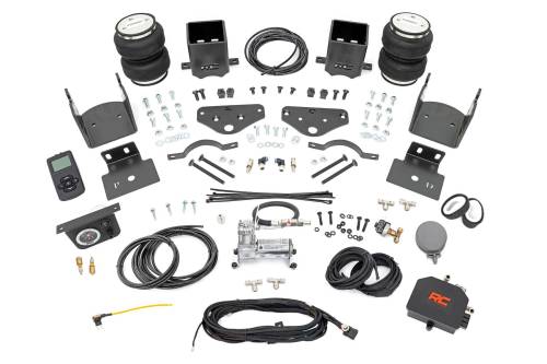 Rough Country - 10021WC | Rough Country Air Spring Kit w/compressor | Wireless Controller | Ford F-250/F-350 Super Duty (17-22)