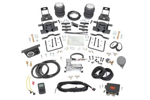 Rough Country - 10023WC | Rough Country Air Spring Kit w/compressor | Wireless Controller | Ford F-250/F-350 Super Duty 4WD (2005-2016)