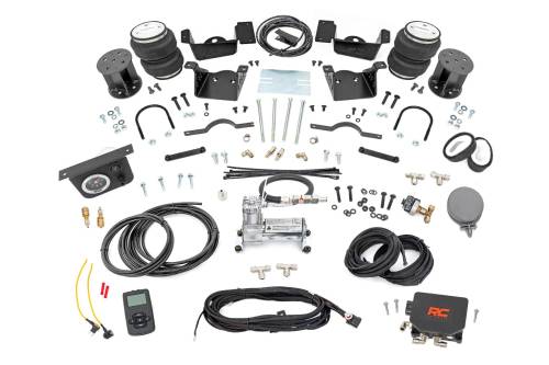 Rough Country - 100347WC | Rough Country Air Spring Kit Chevrolet Silverado / GMC Sierra 2500 HD & 3500 HD 2WD/4WD | For Models With 7 Inch Of Suspension Lift, Without Onboard Air Compressor & Wireless Remote