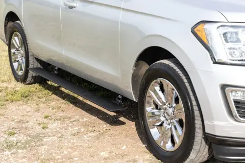 Rough Country - PSR91510 | Rough Country Power Retractable Running Boards With LED Lights (2018-2025 Expedition 2WD/4WD)