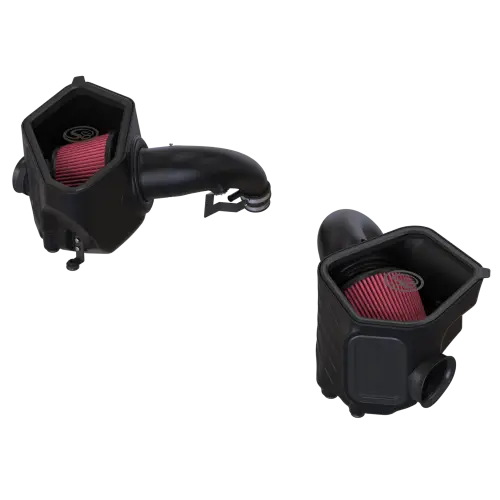 S&B Filters - 75-5163 | S&B Filters Cold Air Intake kit (2022-2025 Toyota Tundra V6 3.4L and 3.4L Hybrid) Cotton Cleanable Red
