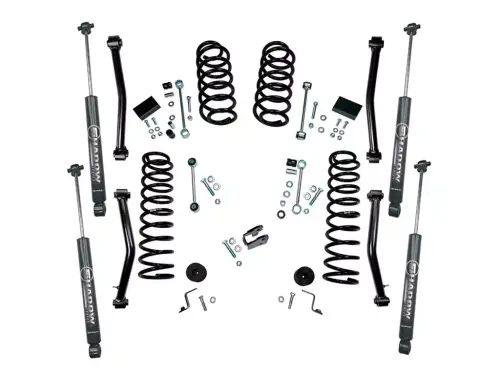 SuperLift - K189 | Superlift 4 Inch Suspension Lift Kit with Constant Rate Coils and Shadow Shocks (2018-2025 Wrangler JL Unlimited)