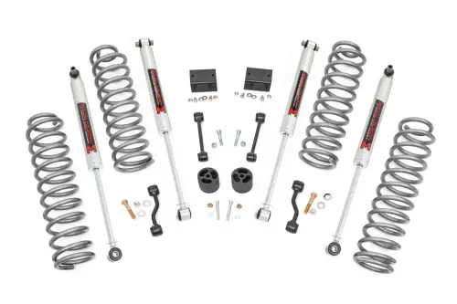 Rough Country - 79640 | Rough Country 2.5 Inch Lift Kit, 2 Door For Jeep Wrangler JL 4WD | M1 Monotube Shocks