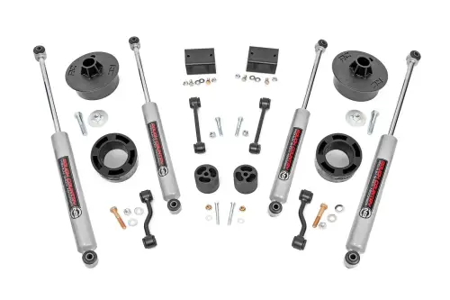 Rough Country - 79430 | Rough Country 2.5 Inch Lift Kit For Jeep Wrangler JL / Jeep Wrangler Unlimited | Premium N3 Shocks