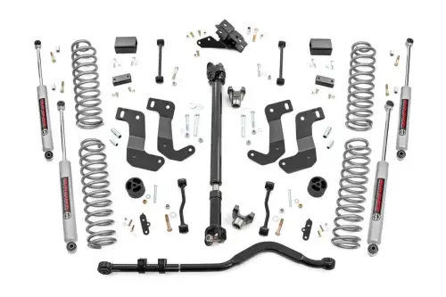 Rough Country - 94030 | Rough Country 3.5 Inch Lift Kit, 4 Door For Jeep Wrangler JL Rubicon 4WD | Premium N3 Shocks
